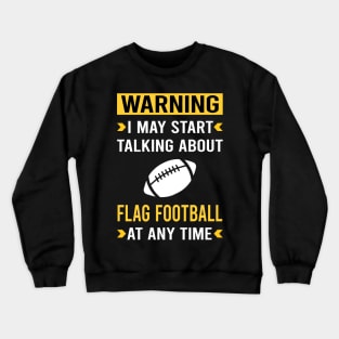 Warning Flag Football Crewneck Sweatshirt